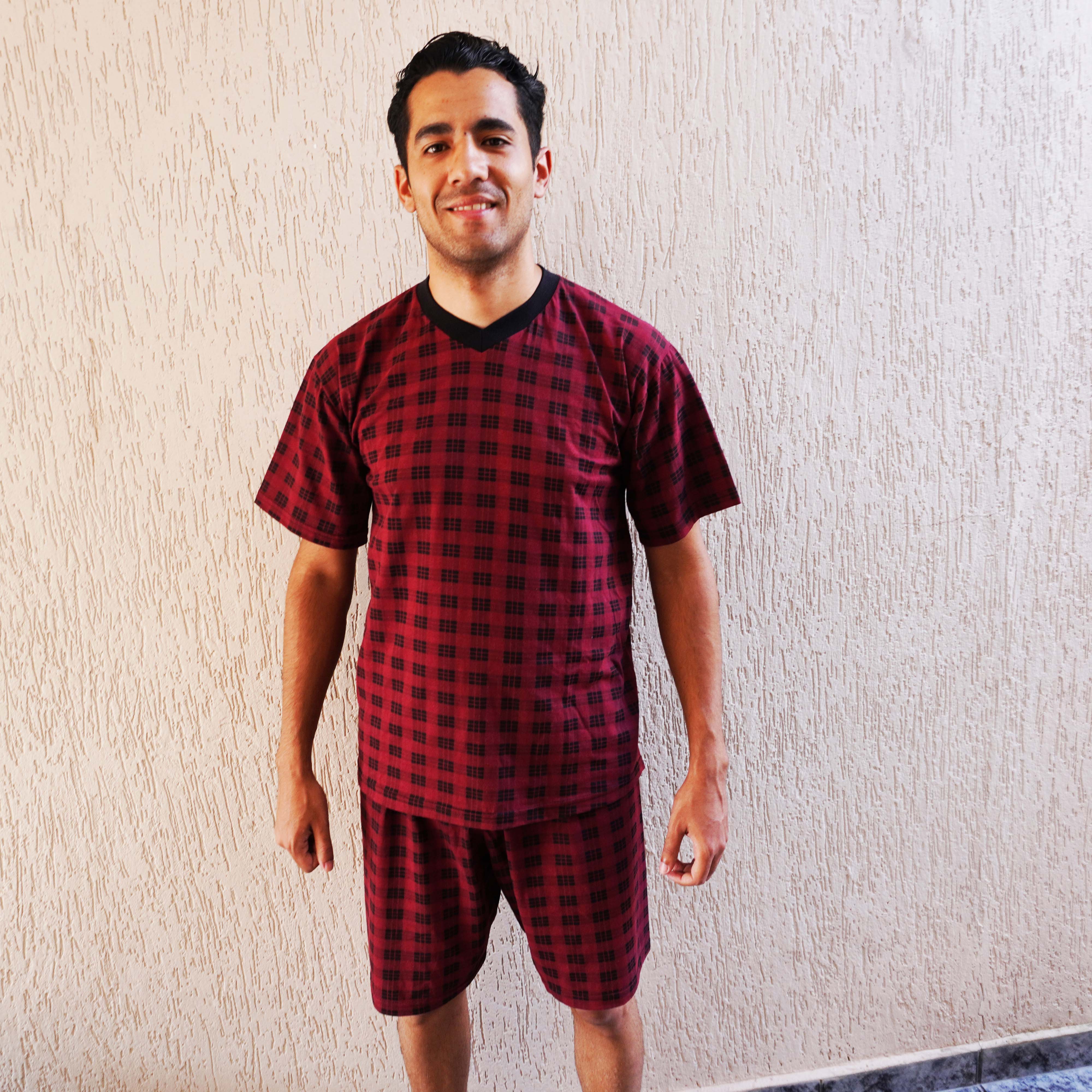 Pijama Masculino Verão Xadrez